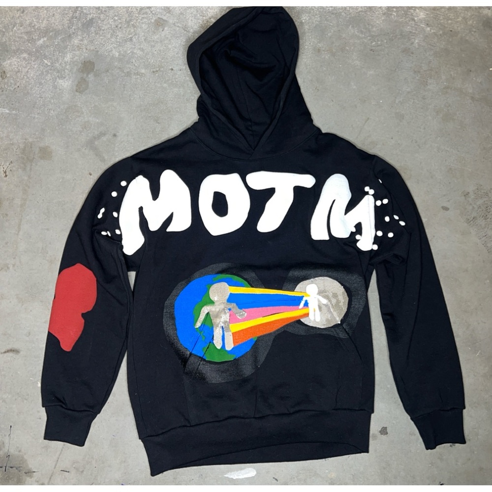 Kid Cudi CPFM MOTM Hoodie Size M Cactus Plant Man On The Moon Glow In The Dark.